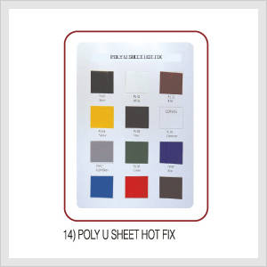 Poly U Sheet Hot Fix (Hs Code : 8308.90.90... Made in Korea